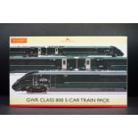 Boxed Hornby OO gauge R3514 GWR Class 800 5-Car Train Pack, ex
