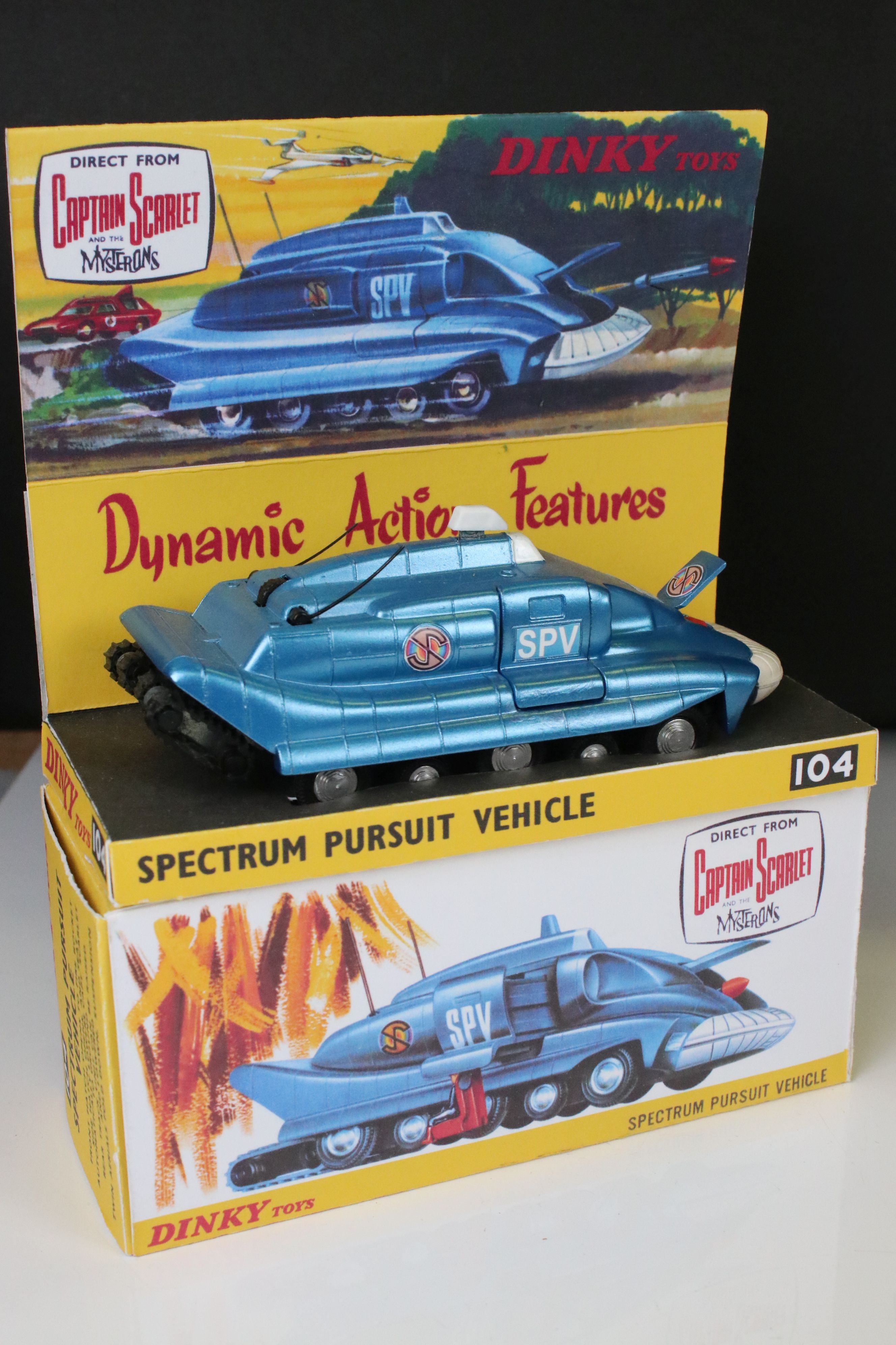 Eight TV related Dinky diecast models all in reproduction boxes/display stands and showing - Image 38 of 43