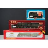 Three boxed OO gauge locomotives to include Hornby R350 A4 Loco Mallard and 2 x Airfix (54124-2