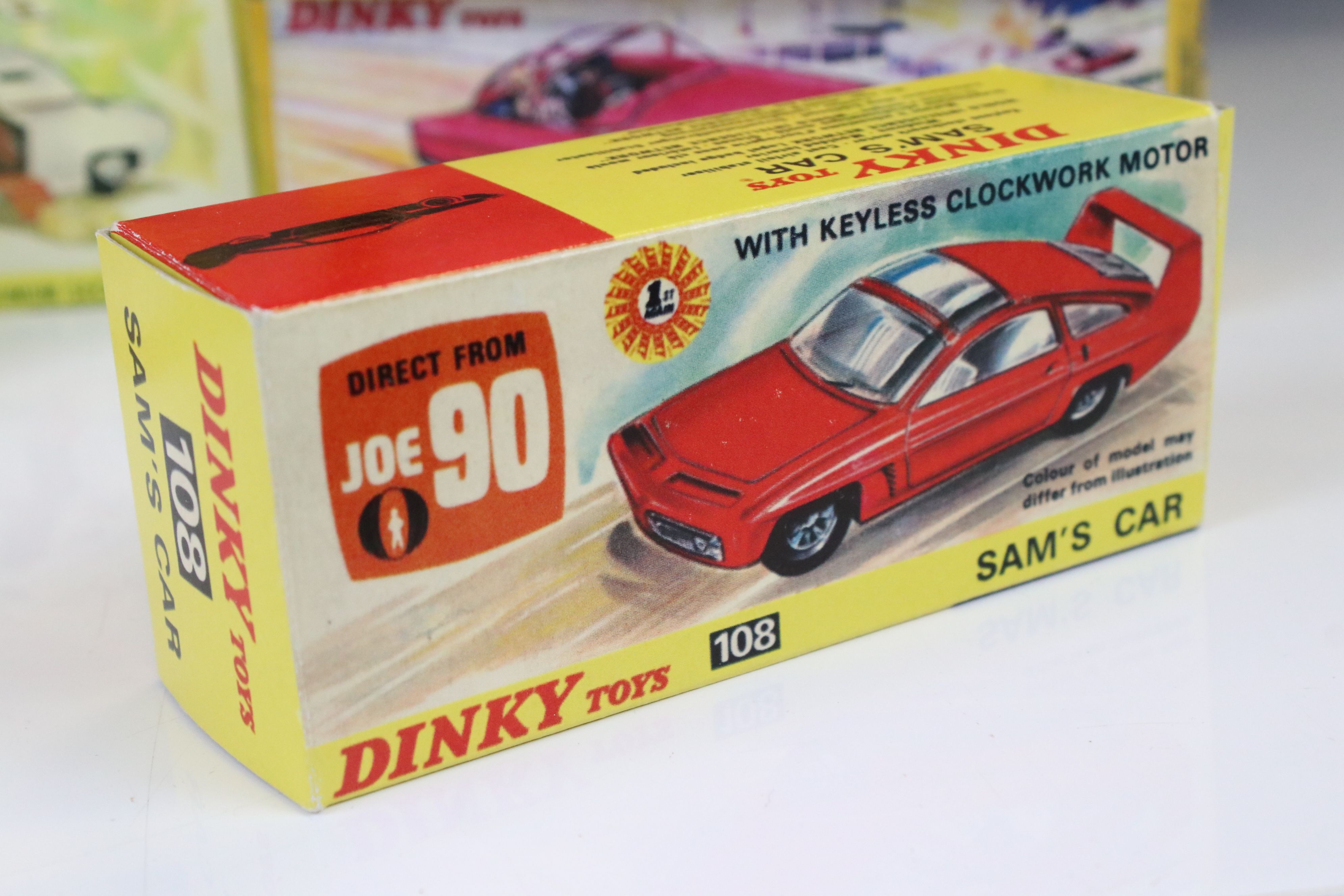 Eight TV related Dinky diecast models all in reproduction boxes/display stands and showing - Image 6 of 43