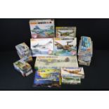 22 Boxed & unbuilt plastic model kits featuring Airfix, Matchbox & Revell examples to include