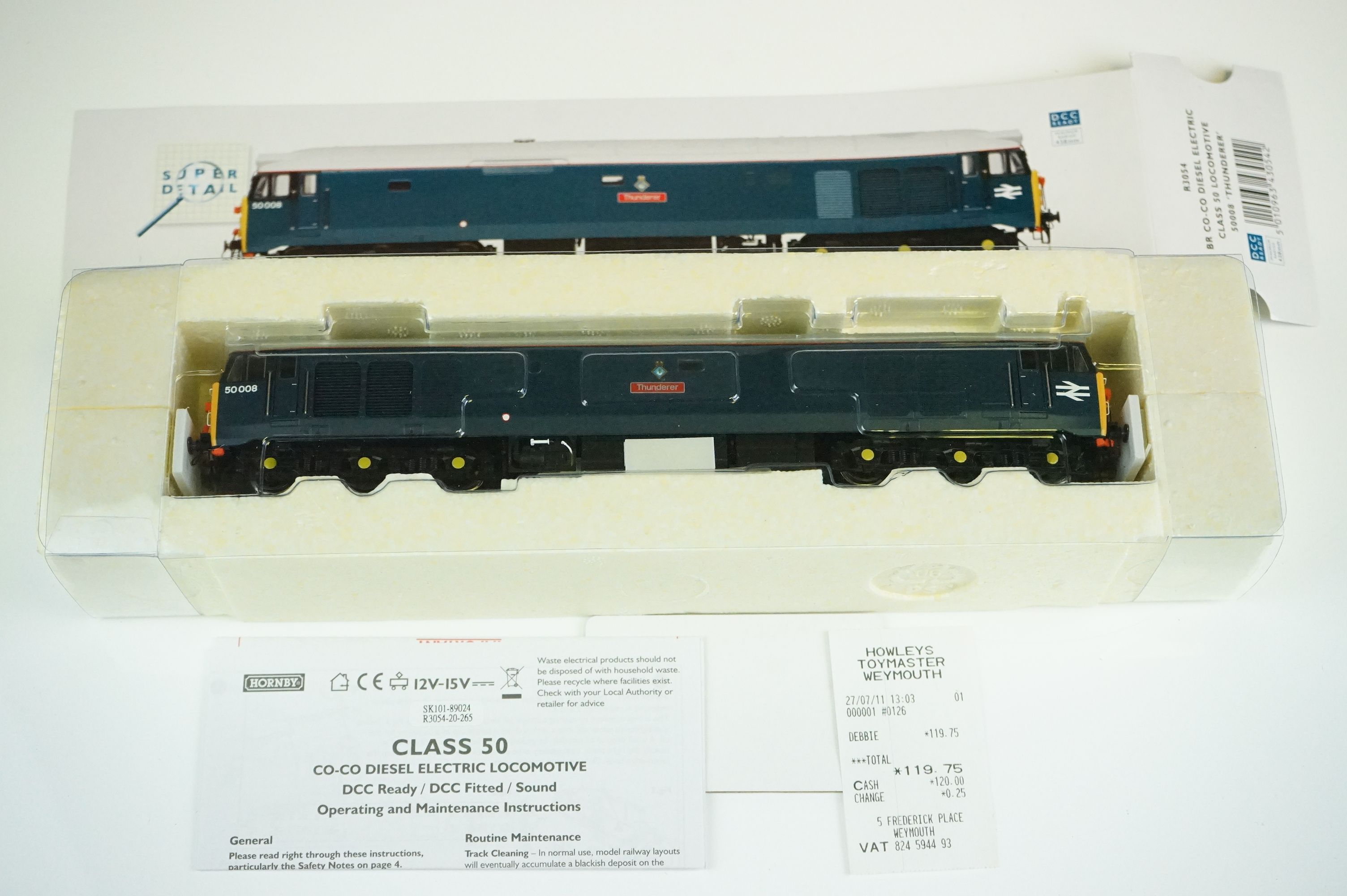 Two boxed Hornby OO gauge DCC Ready locomotives to include R2428 BR Co Co Diesel Electric Class 50 - Image 3 of 5