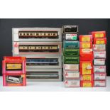 30 Boxed OO gauge items of rolling stock to include Hornby, Replica Railways, Palitoy Mainline and