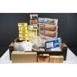 Around 35 boxed & bagged model railway plastic model kits to include Airfix, Kitmaster and Dapol (
