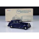 Boxed Lansdowne Models LDM 64a 1951 Bentley Mk VI 4 Door Saloon Midnight Blue IVO Peters model (ex)