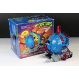 Teenage Mutant Hero Turtles - Boxed Playmates Ideal Technodrome Scout Vehicle, used stickers, with