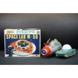 Boxed TM Modern Toys (Japan) M1-27 Space Lab M-50 tin plate model plus an SH (Japan) United States