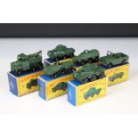 Six boxed Matchbox Lesney 75 Series military diecast models to include 2 x 67 Saladin Armoured