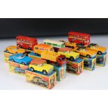 12 Boxed Matchbox 75 Series & Superfast diecast models to include 2 x 18 Field Car, 6 Mercedes