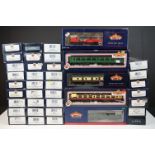 39 Boxed Bachmann OO gauge items of rolling stock to include 39270 BR MK1 NOX GUV Rail Express