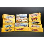 13 Boxed Dinky Atlas Editions diecast models to include 104 Aston Martin DB3S (in salmon pink),