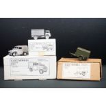Three Boxed Hart Models metal models to include a 1:48th scale white metal kit built HT26