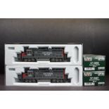 Two boxed Kato HO gauge EMD GP35 Phase 1C w/DB Southern Pacific locomotives to include 37-3007 #6612