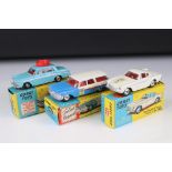 Three boxed Corgi diecast models to include By Special Request 443 Plymouth US Mail, 258 The Saint's