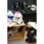 Star Wars - Collection of custom made cosplay items to include 2 x Fiberglass Darth Vader Helmets,