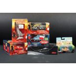 Five boxed TV related models and figures to include 4 x Corgi Captain Scarlet and 1 x Hot Wheels The