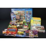 Around 80 boxed/carded diecast models & multi sets to include Siku, Matchbox Convoy, Chad Valley,