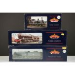 Three boxed Bachmann OO gauge locomotives to include 31550 V2 60800 Green Arrow BR green l/crest,
