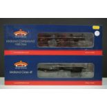 Two boxed Bachmann OO gauge locomotives to include 31933 Midland Compound 41157 BR Black late