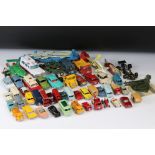 Collection of mid 20th C diecast models to include Matchbox Lesney, Corgi and Dinky plus 6 x boxed