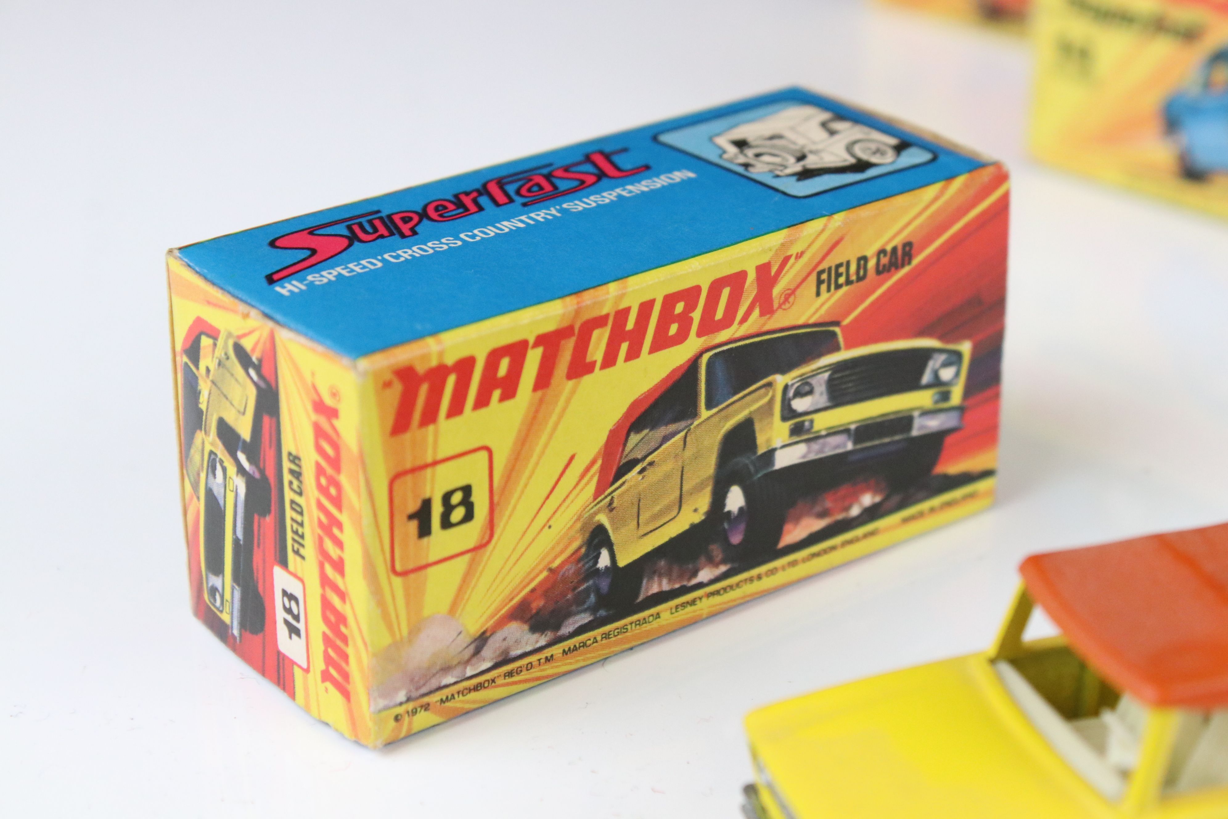 12 Boxed Matchbox 75 Series & Superfast diecast models to include 2 x 18 Field Car, 6 Mercedes - Image 4 of 35