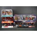 Five boxed Disney figurine sets to include 2 x Marvel Mega Sets (The Avengers The First Ten