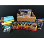 Collection of DC comics, diecast, stickers & figures to include 6 x ERTL Carded Batman The