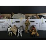 25 Sideshow Collectible figures in various states of completeness featuring Star Wars, The Walking