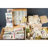 Over 110 boxed plastic model railway kits, mainly Airfix with Kitmaster examples, sets unbuilt