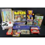 Collection of mixed toys & games to include a Siku R/C tractor, boxed Denys Fisher 'War of the