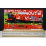 Boxed Hornby OO gauge R1276 Summertime Coca Cola train set, appearing complete / very near, with