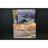 Two boxed Airfix 1/72 plastic model kits to include A12050 BAe Nimrod and A50005 AVRO Vulcan B