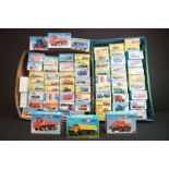 Collection of raound 70 boxed Kibri HO gauge plastic model kits, all various lorries & commercia