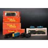 Five boxed OO gauge locomoitves to include 4 x Triang (R157 Diesel Railcar, R150 4-6-0 Class B12,