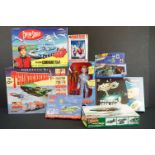 Collection of Thunderbirds diecast, model kits & figures to include 2 x boxed plastic model kits (