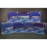 Seven boxed 1/72 HM Hobby Master Air Power Series McDonnell Douglas diecast model planes to