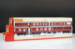 Boxed Hornby OO gauge R4229 The Pines Express Coach Pack