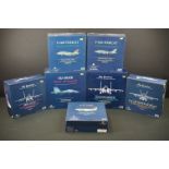 Seven boxed ltd edn 1/72 Witty Wings diecast model planes to include SU-30MK Russia Air Force 501,