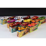 14 Boxed Matchbox diecast models to include 10 x Superfast (Lamborghini Marzal no. 20, Dodge Charger
