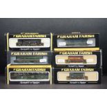 Six boxed / cased Graham Farish N gauge locomotives to include 371-002 Class 08 Diesel Shunter 08933