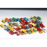 40 Mid 20th C onwards play worn diecast models to include Matchbox, Budgie and Charbens featuring