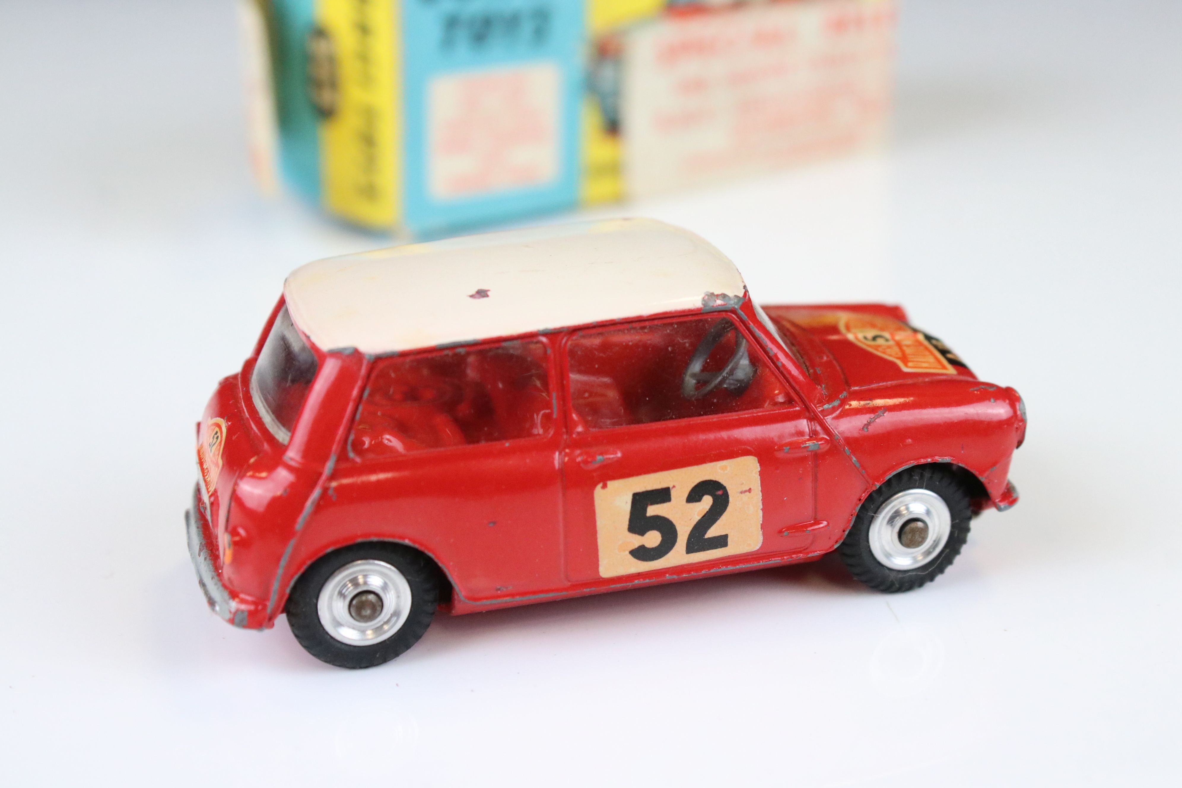 Boxed Corgi 321 Special Release 1965 Monte Carlo Winner BMC Mini Cooper S with authentic trim - Image 4 of 11