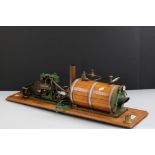 Stuart Turner Stationary Steam Plant on wooden base, 30 x 8" approx