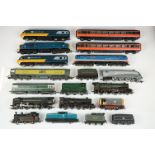 15 OO gauge locomotives & railcars to include Hornby Clevedon Court, Hornby William Shakespeare,