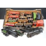 Four O gauge locomotives to include 2 x Marx (New York Central & 1666 Penn Central examples both