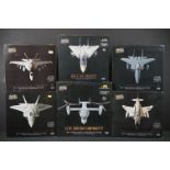 Six boxed 1/72 Unimax Forces of Valor Real World Battle Hardened Machines diecast models to