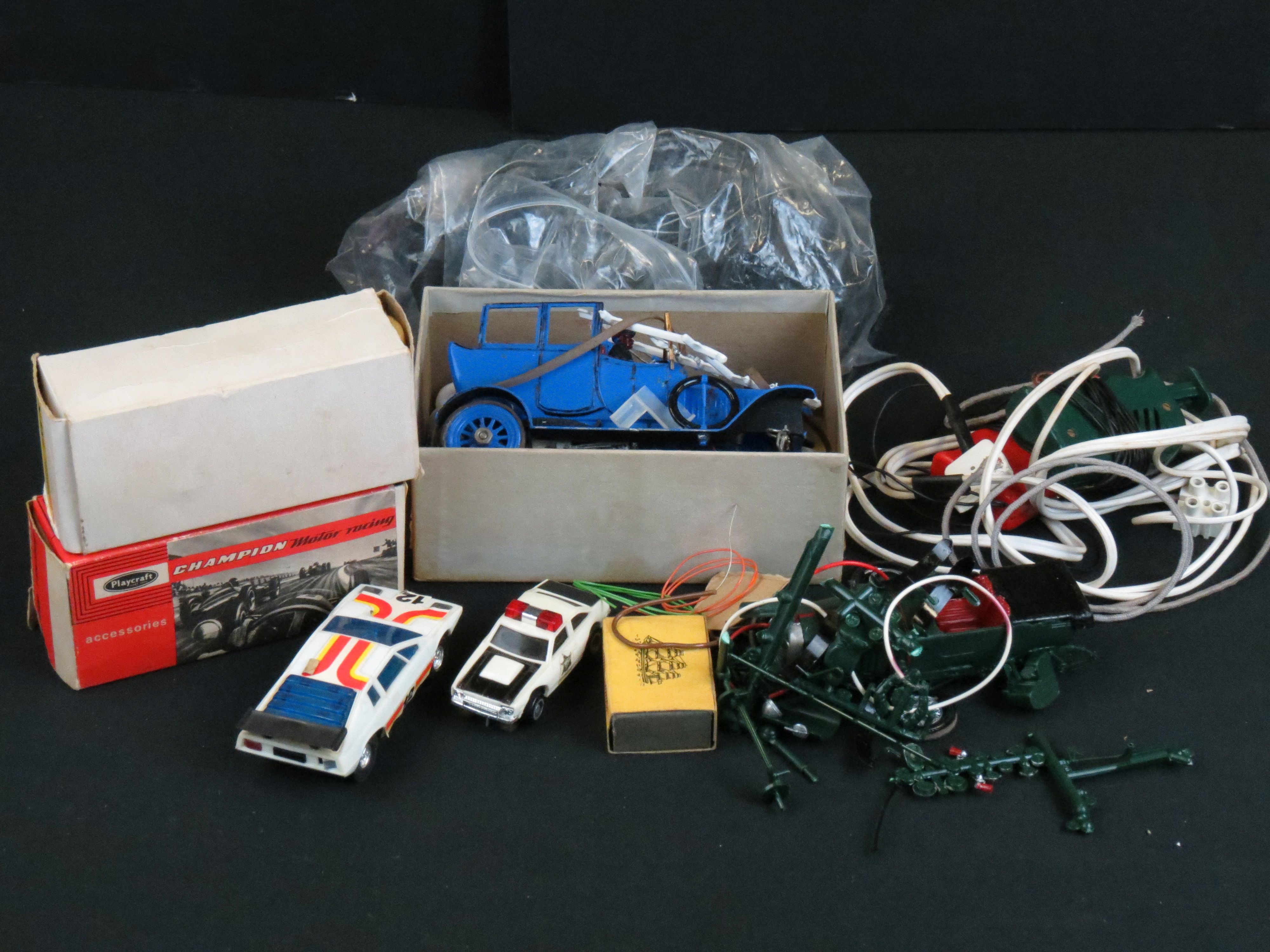 Two Boxed Jouef for Playcraft slot cars to include Champion Motor Racing Jaguar Hard Top X352 in