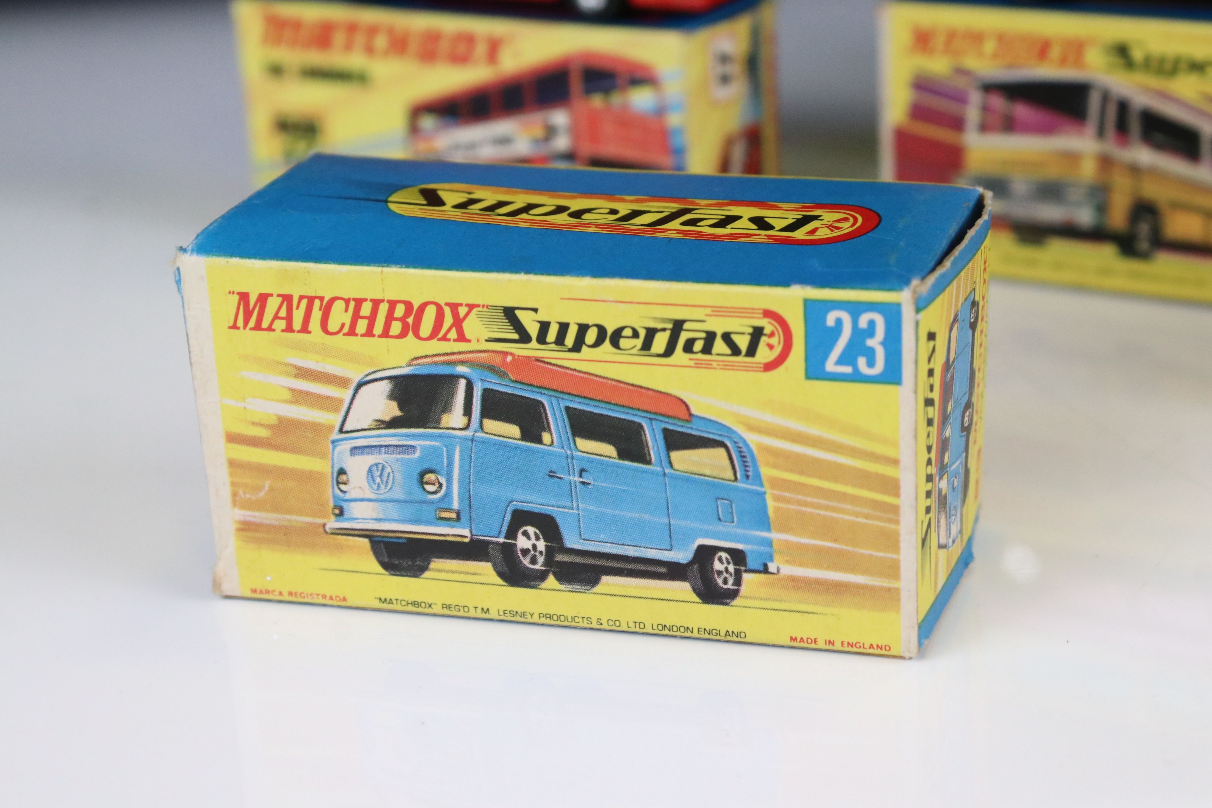 12 Boxed Matchbox 75 Series & Superfast diecast models to include 2 x 18 Field Car, 6 Mercedes - Image 16 of 35