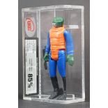 Star Wars - UKG graded cased Walrus Man figure with accessory (1978), Figure 90% Paint 85% Overall