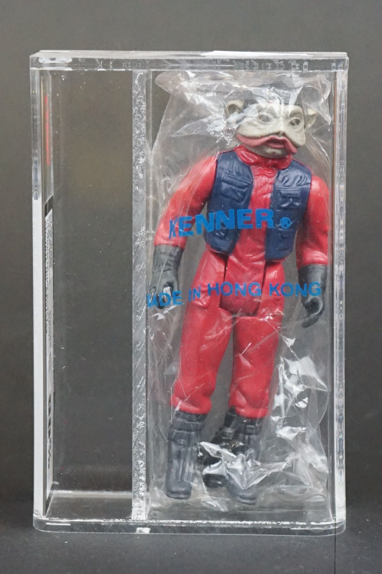 Star Wars - UKG graded cased Nien Numb figure in original Kenner baggy (1984), Figure 90% Paint - Image 2 of 3